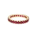 Ruby Round Eternity Ring