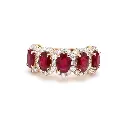 Ruby Five Stone Ring