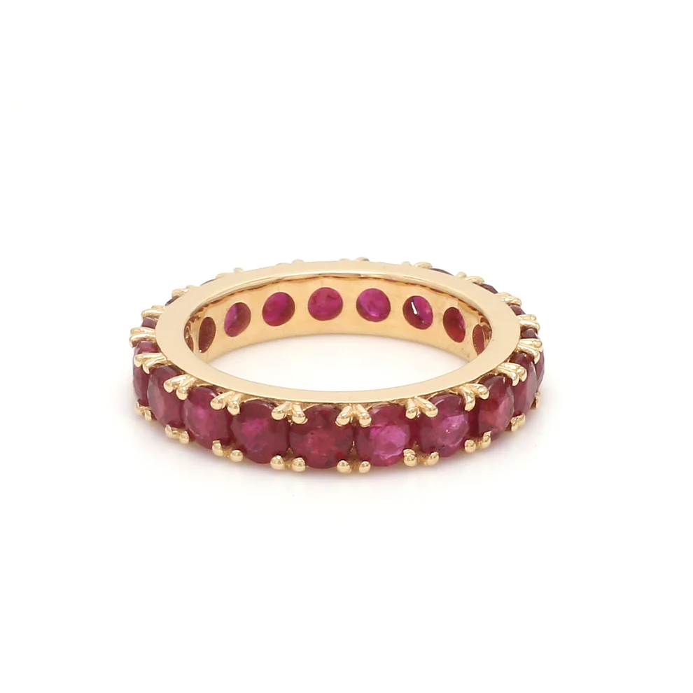 Ruby Big Round Eternity Ring