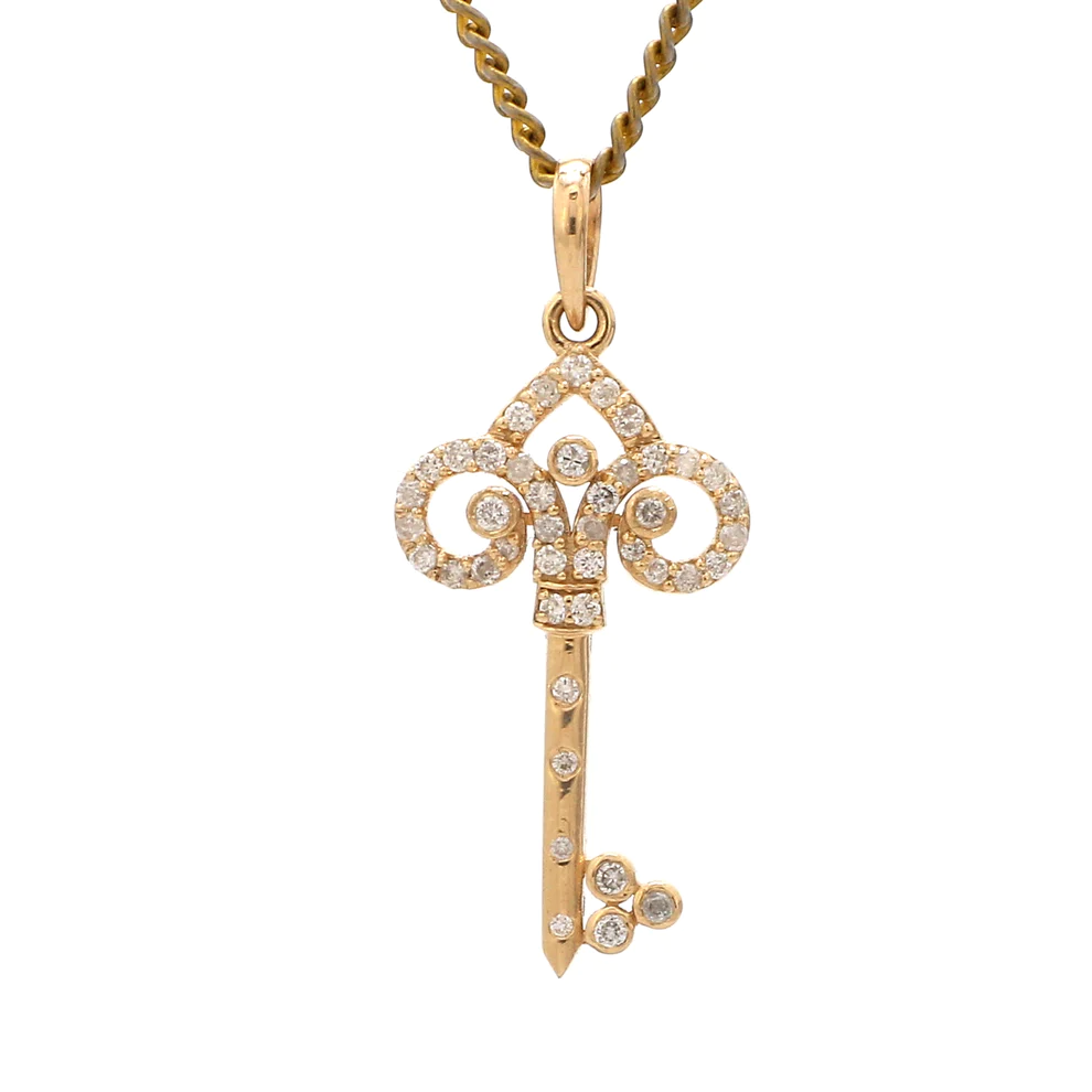 Diamond Key Pendant