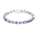 Blue Sapphire Mix Shape Bracelet