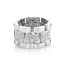 Men's Partial Diamond Journey Link Ring