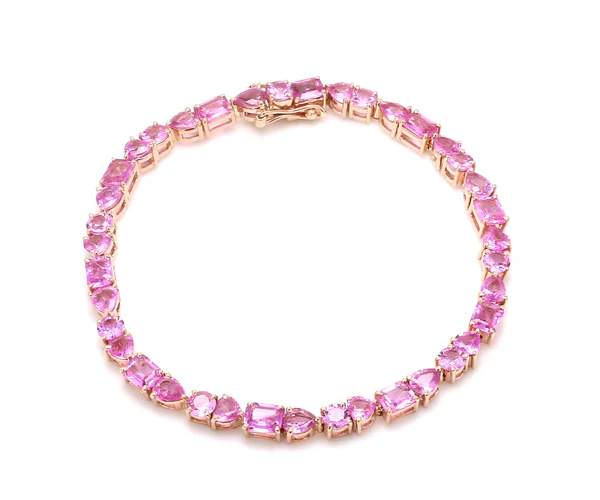 Pink Sapphire Mix Shape Bracelet