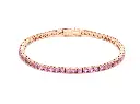 Pink Sapphire Small Round Bracelet