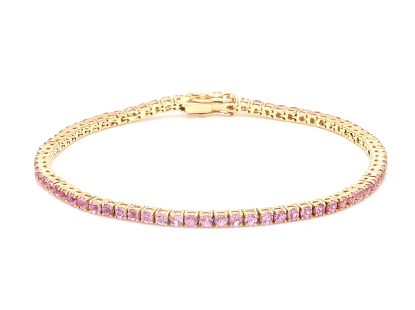 Pink Sapphire Small Tennis Bracelet