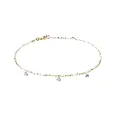 Three Diamond Drop Bracelet