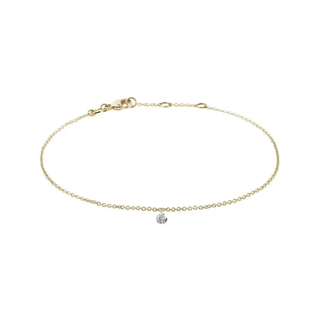 Diamond Round Hanging Bracelet