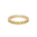 Yellow Sapphire Thin Eternity Band