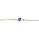 Diamond & Blue Sapphire Dainty Bracelet