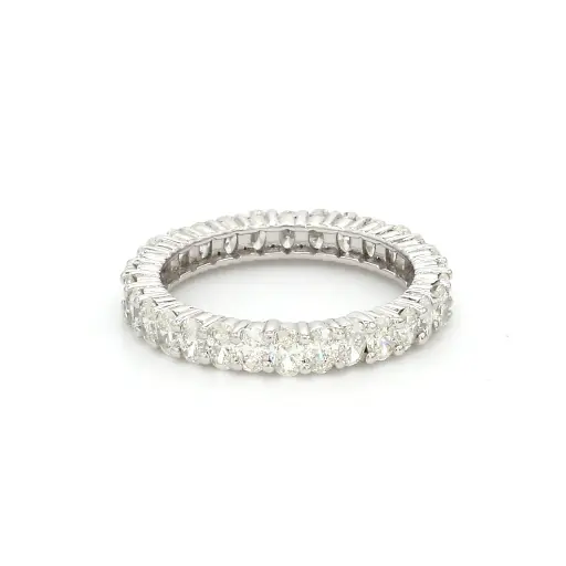 Diamond Oval Infinity Ring