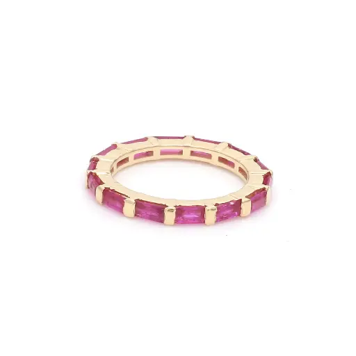 Ruby Horizontal Baguette Ring