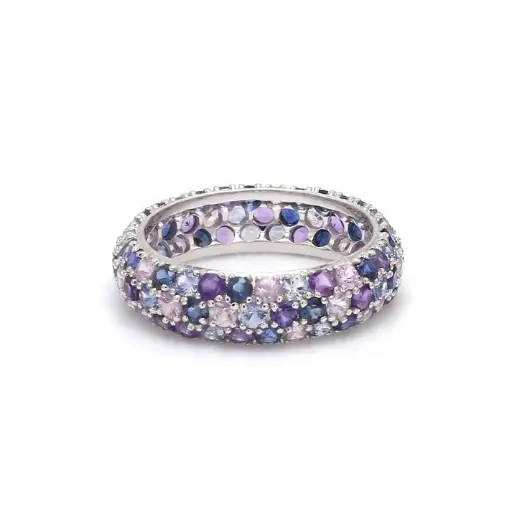 Blue Pink Purple Sapphire Mix & Match Ring