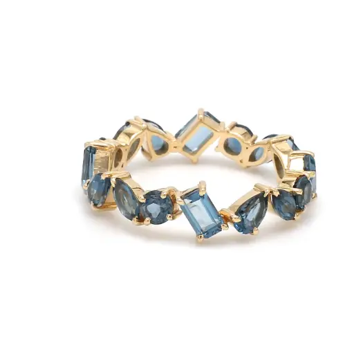 Blue Topaz Mix Shape Ring