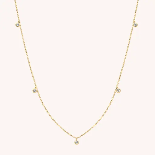 Sparkle Drop Diamond Necklace