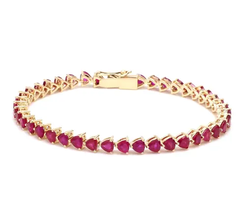 Ruby Trillion Bracelet