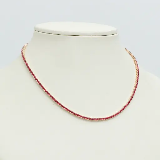 Ruby Tennis Necklace