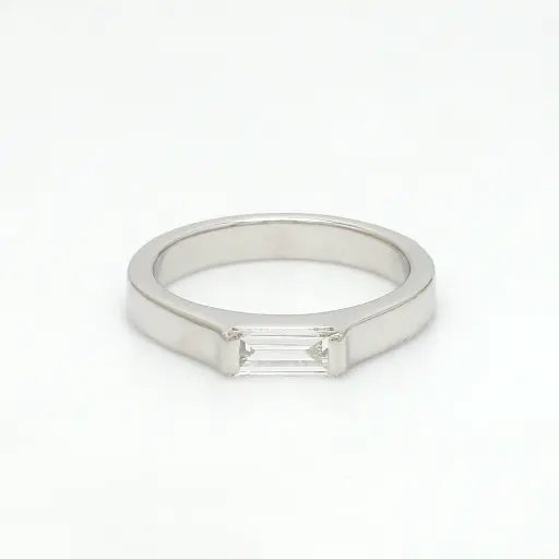 Diamond Baguette Solitaire Ring