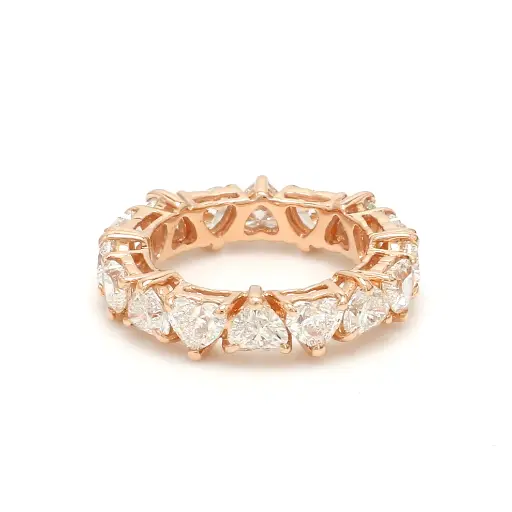 Diamond Heart Eternity Ring